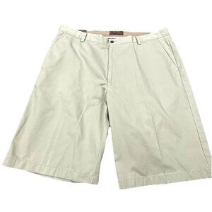 Blue Pronto Uomo Chino Shorts Mens 40 Beige Slash Pockets Classic Flat Front